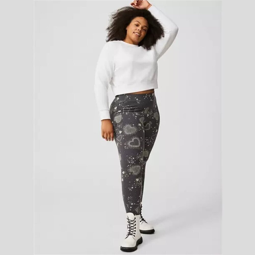 Torrid - Full-Length Legging in Love Celestial, Periscope Grey & Off-White​​​​​